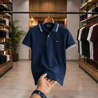 Men's Premium Tipped Collar Polo Shirt – Classic Freed Perry