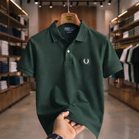 Men's Premium Tipped Collar Polo Shirt – Classic Freed Perry