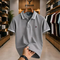 Men's Premium Tipped Collar Polo Shirt – Classic Freed Perry