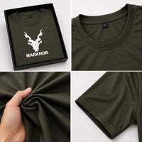 Men's Olive Green Markhor Logo Tracksuit Set