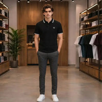 Men's Premium Tipped Collar Polo Shirt – Classic Freed Perry