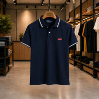 Men's Classic Navy Piqué Polo T-Shirt