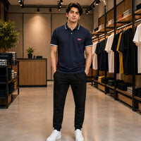 Men's Classic Navy Piqué Polo T-Shirt
