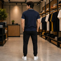 Men's Classic Navy Piqué Polo T-Shirt