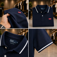 Men's Classic Navy Piqué Polo T-Shirt