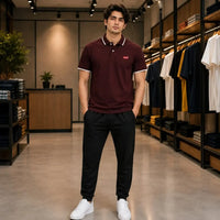 Men's Premium Burgundy Polo Shirt