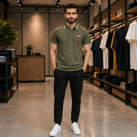 Men's Classic Olive Green Polo Shirt