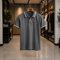 Men's Classic Grey Polo Shirt