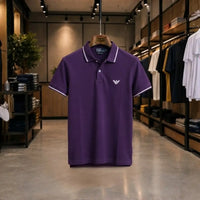 Men's Premium Purple Piqué Polo T-Shirt