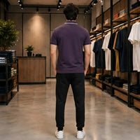 Men's Premium Purple Piqué Polo T-Shirt