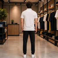 Men's Premium White Cotton Polo Shirt