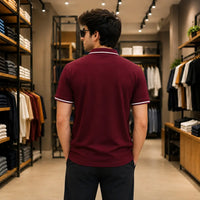 Men's Premium Tipped Collar Polo Shirt – Classic Arman