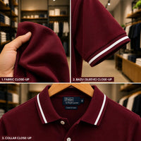 Men's Premium Tipped Collar Polo Shirt – Classic Arman