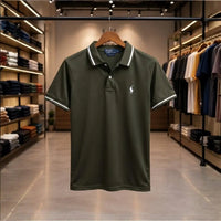 Men's Premium Tipped Collar Polo Shirt – Classic Polo